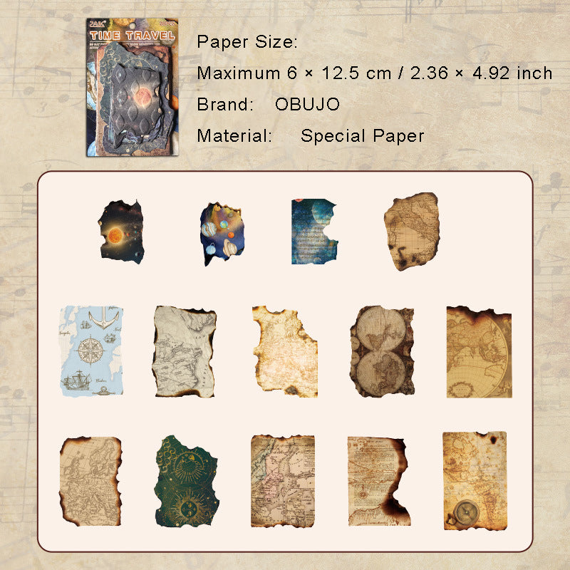 28 Sheets Embossed Vintage Scrapbook Paper FGYJ