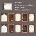 10 Pcs Vintage Literature Themed Journal Paper ZSJSP