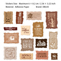 30 Pcs Vintage Journal Stickers QZXL