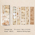 12 Sheets Vintage Notepad Journal Paper BMHBQ