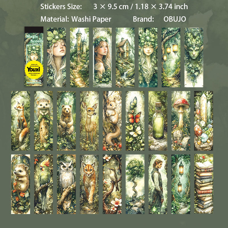 50 Pcs Magic Theme Washi Stickers MHHJ