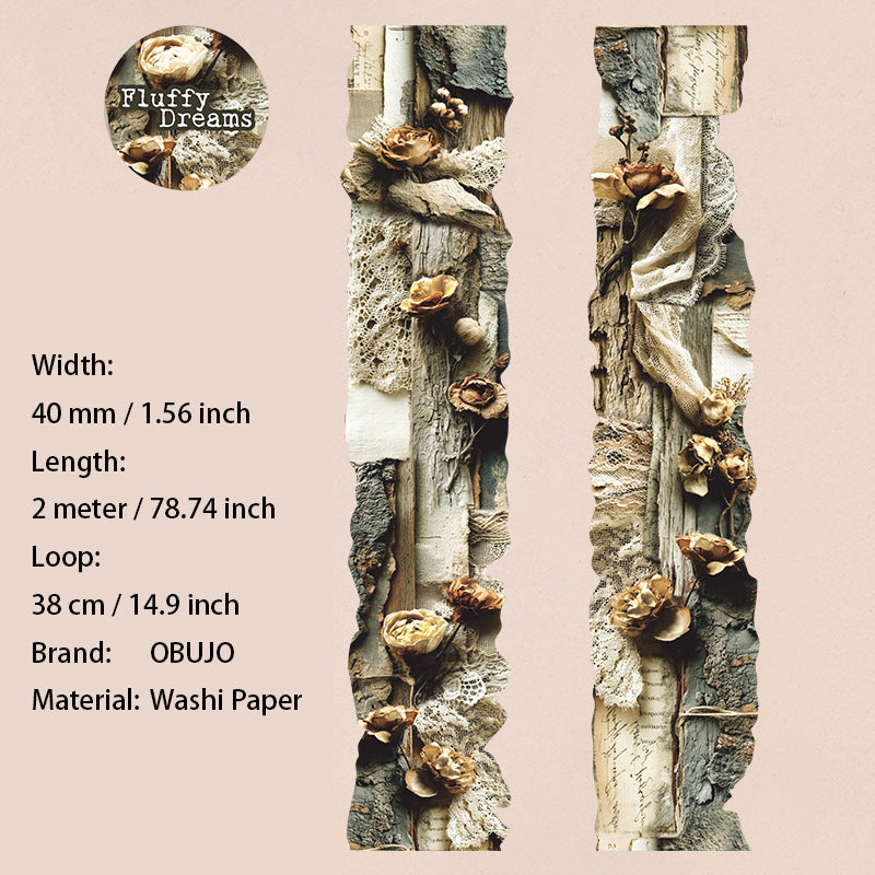 1 Roll Vintage Lace Washi Tape XLMJ