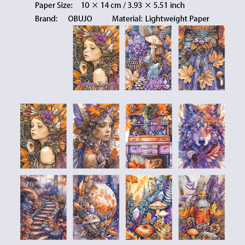 30 Pcs Fairy Autumn Journal Paper QLJM