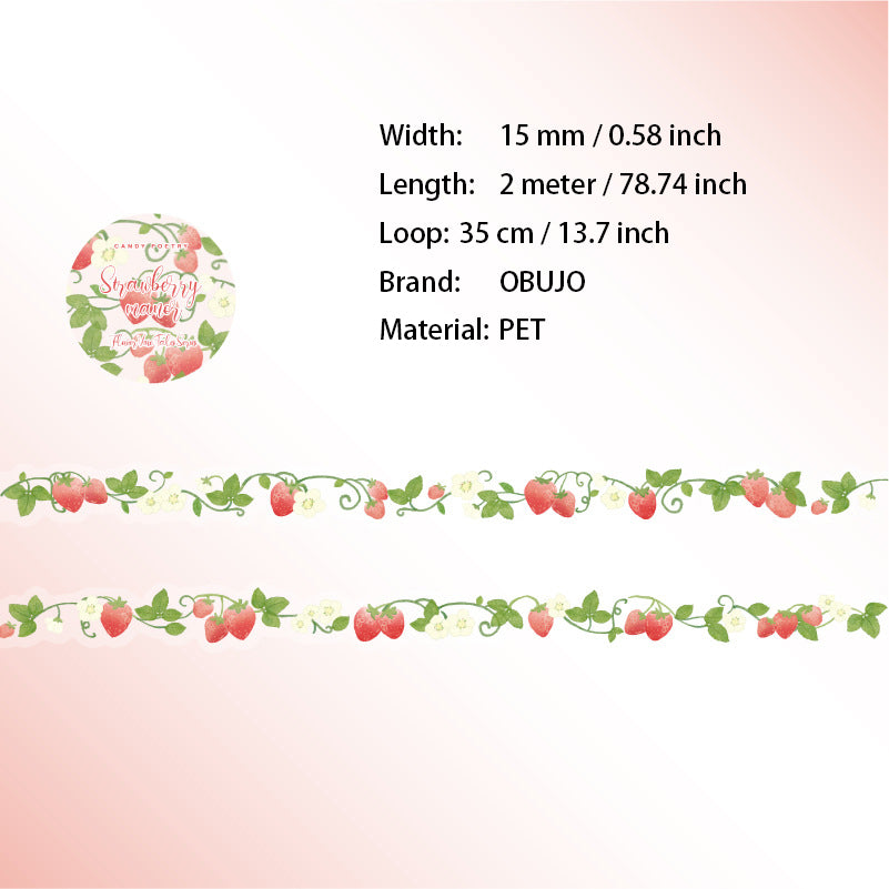 1 Roll Flowers PET Tape HTWY