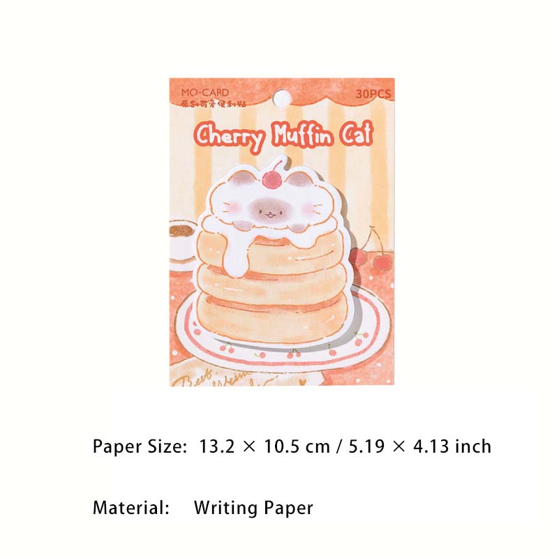 30 Sheets Bread Dessert Sticky Note MCTPW