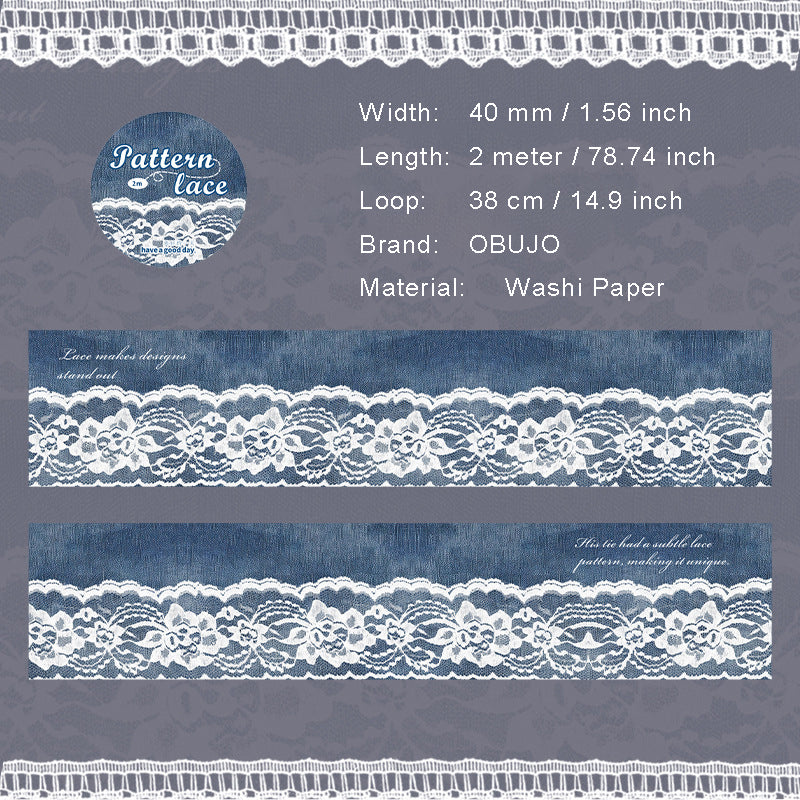 1 Roll Fabric Theme Washi Tape LSBW