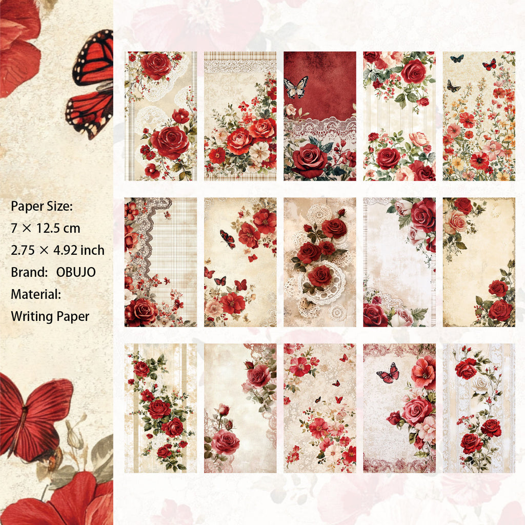 20 Pcs Floral Journal Notepad Paper ZHXS