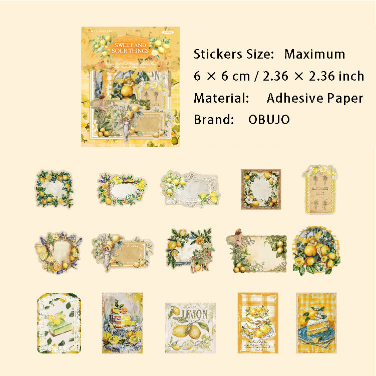 30 Pcs Fruit Orchard Stickers GYWY