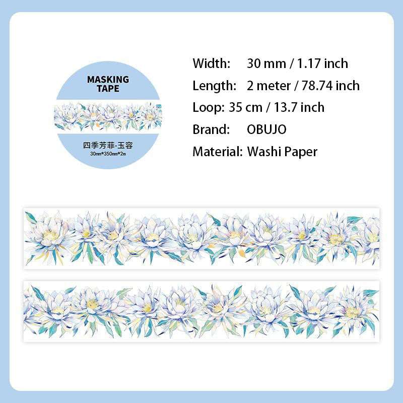 1 Roll Flower Washi Tape SJFF