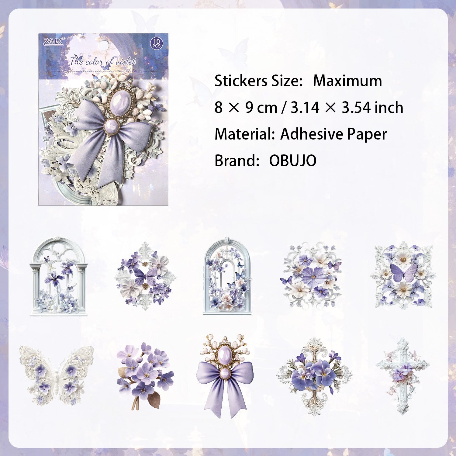 10 Pcs Aethetic Journal Stickers LYSH