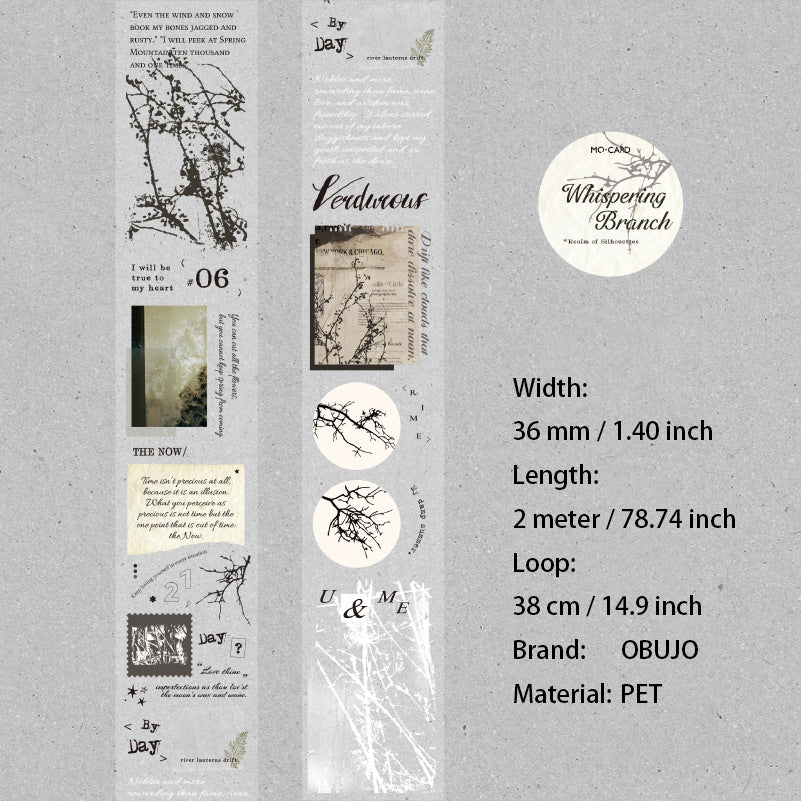 1 Roll Vintage Journal PET Tape SYZJ