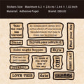 30 Pcs Vintage Quote Stickers XYXL