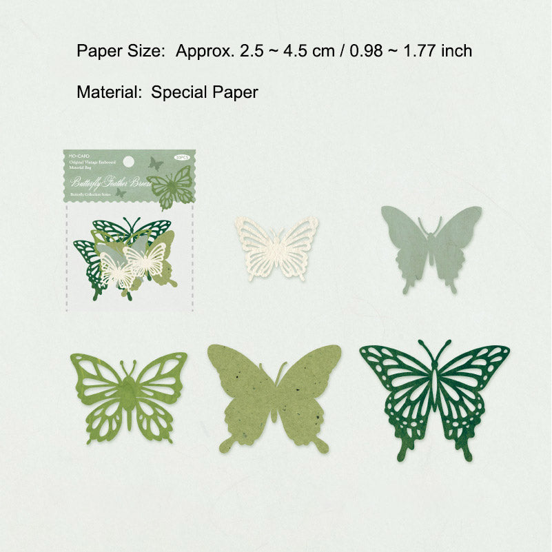 30 Pcs Hollow Cutout Paper Butterfly HDSWJ