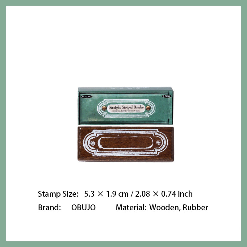 Vitnage Notepad Themed Wooden Stamp BKDAS