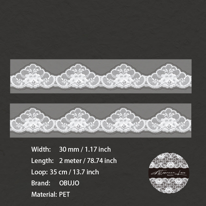 1 Roll Vintage Lace PET Tape WHLS