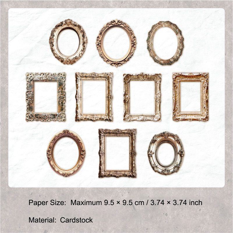 10 Pcs Vinage Frame Cardstock Paper CZAY