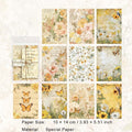 30 Pcs Vintage Floral Scrapbook Paper HQWS