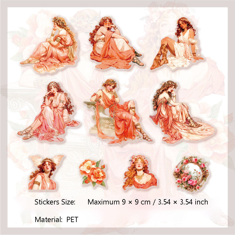 10 Pcs Fairy Theme PET Stickers JLGD