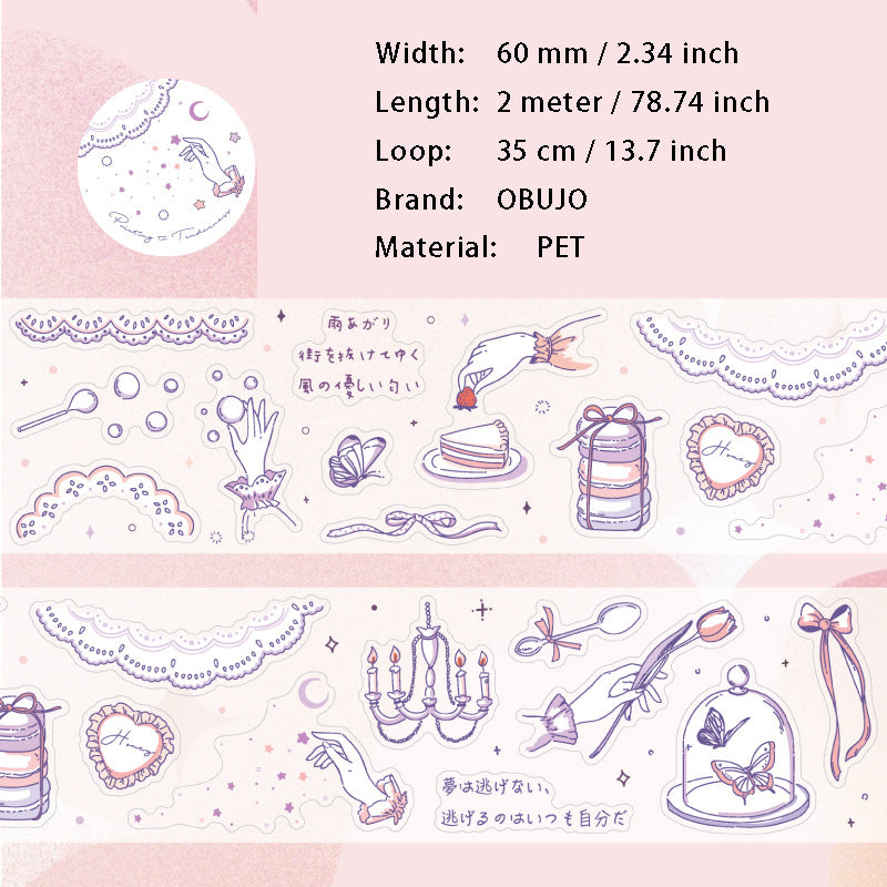 1 Roll Fairy Theme PET Sticker Tape BMTH