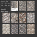 10 Pcs Wall Texture Scrapbook Stickers MXJZS