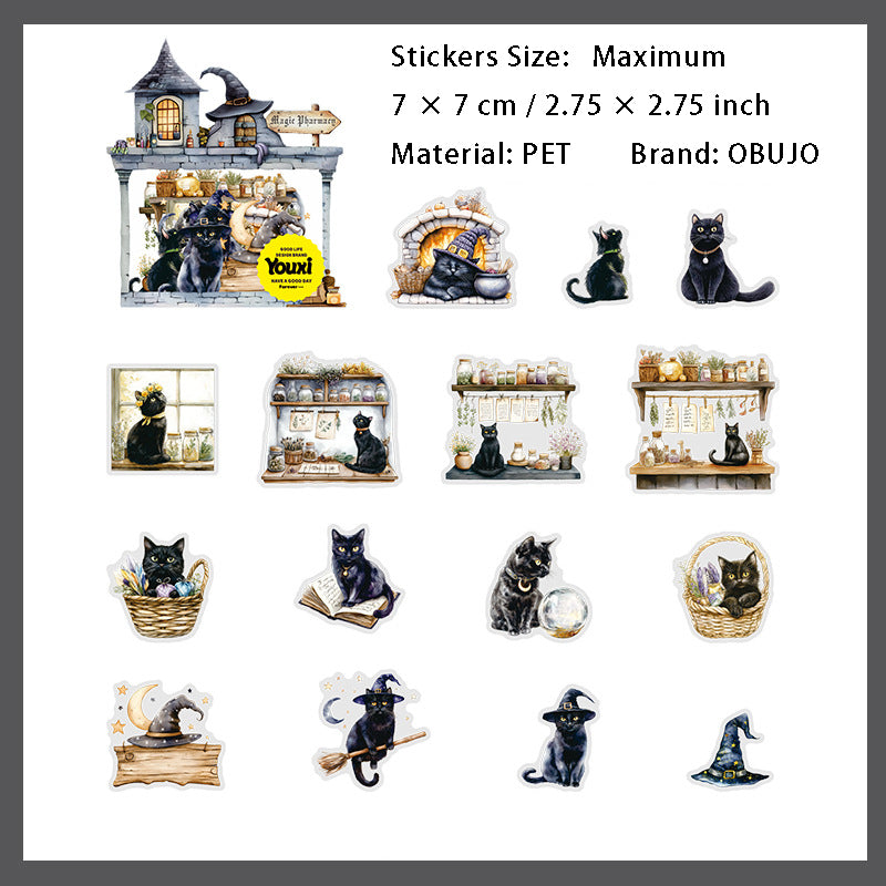 15 Pcs Magical Potion PET Stickers MFYF