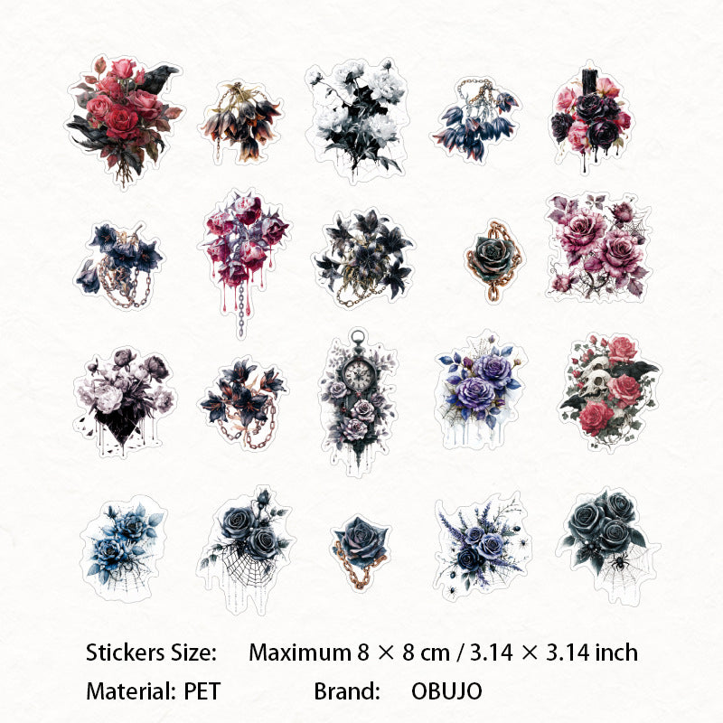 20 Pcs Gothic PET Stickers YWDGB