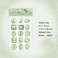 1 Sheet 3D Flowers Wax Seal Stickers HYXZ