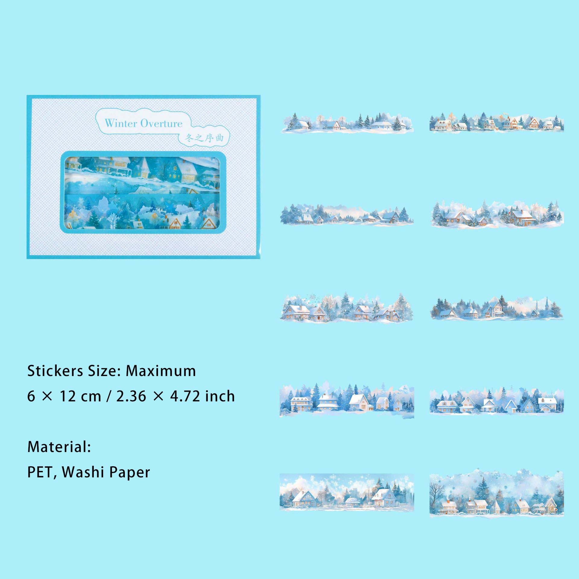 20 Pcs Seasonal PET Stickers SJWY