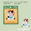 Cute Animals Embroidered Stickers MYXL