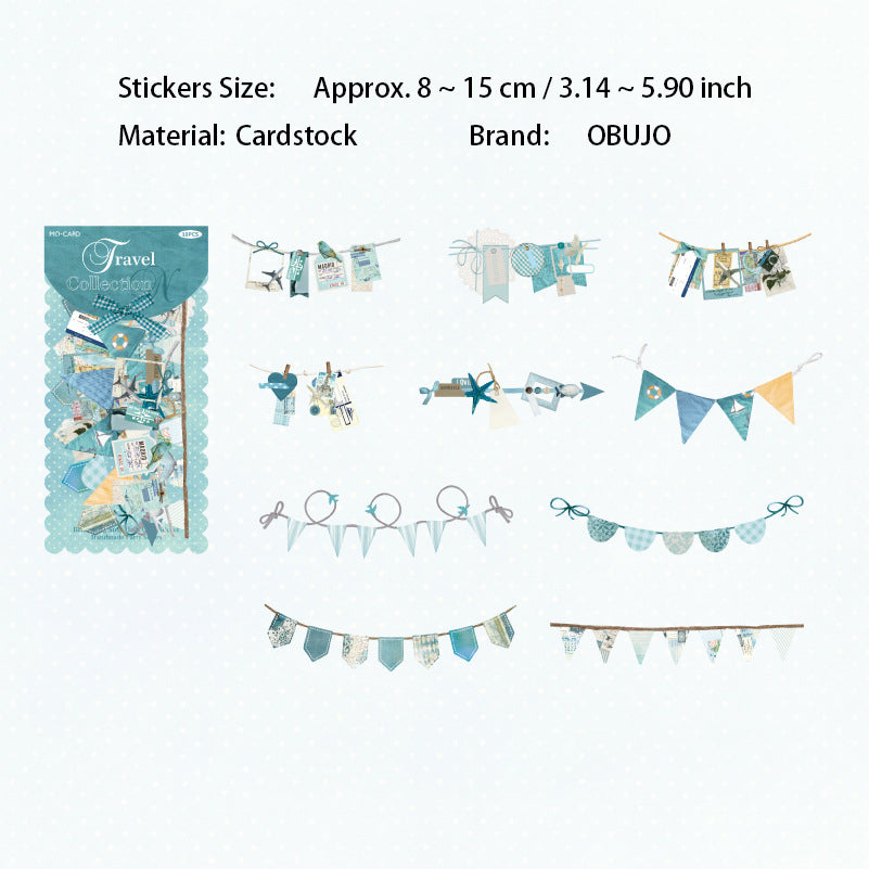 10 Pcs Seasonal Party Themed Cardstock Stickers SZPD