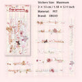 20 Pcs Lace Bow PET Stickers ZJSZS