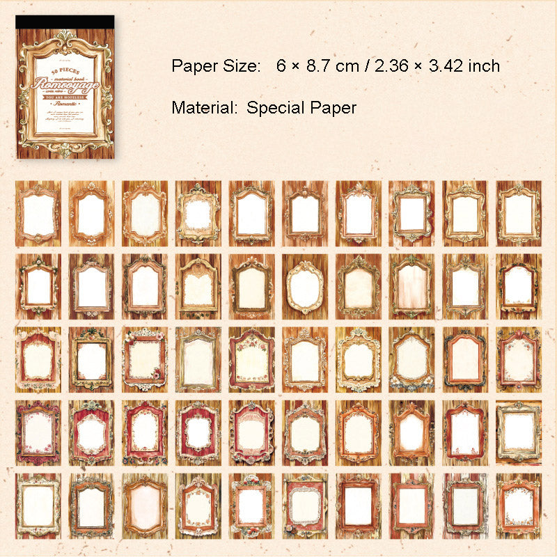 50 Sheets Small Background Scrapbook Paper LMTY