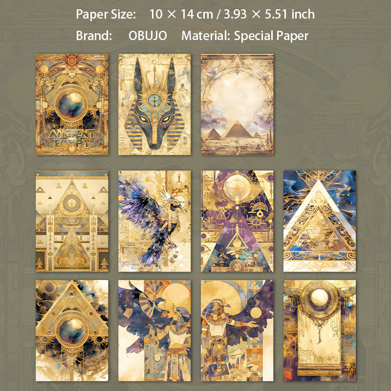 30 Pcs Egypt Themed Journal Paper SMAJ