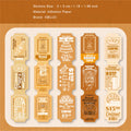 15 Sheets Vintage Ticket Stickers SJMYJ