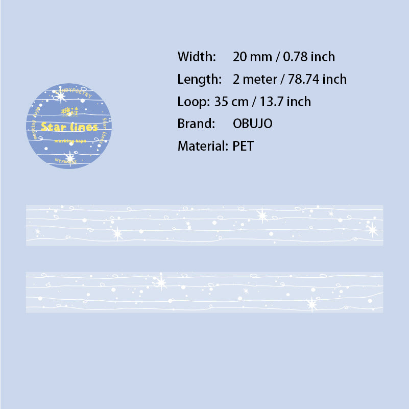 1 Roll Dot Themed PET Tape NYJS