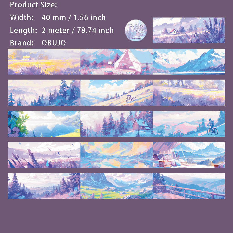 1 Roll Cartoon Landscape Washi Tape MGMJ