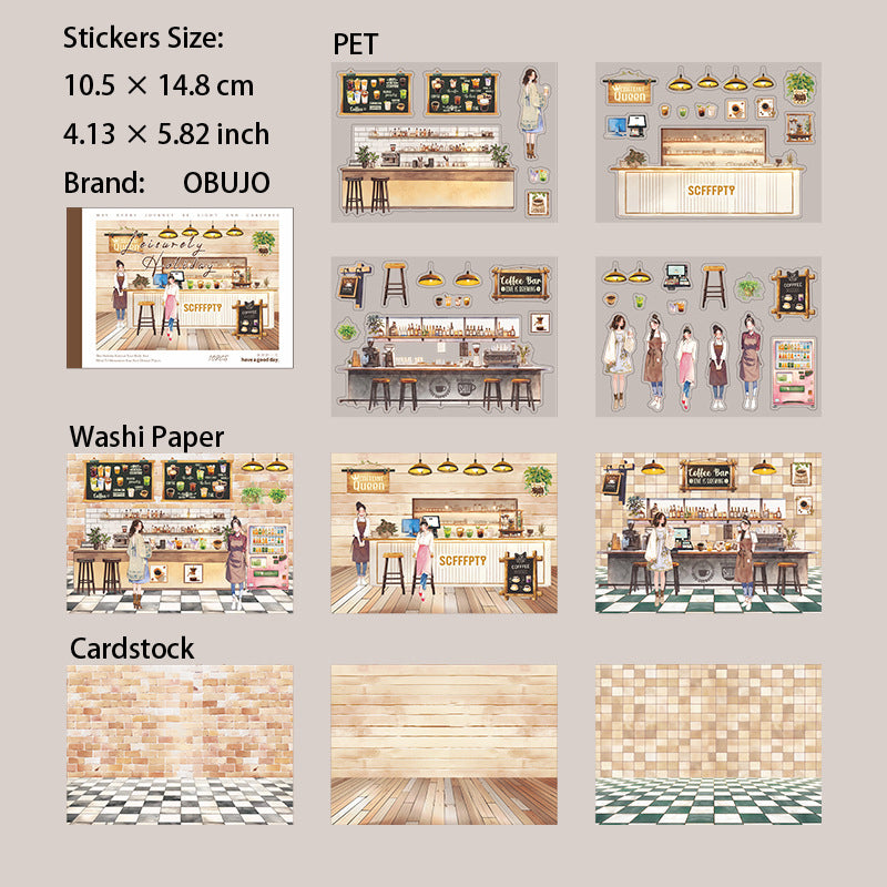 10 Sheets Holiday Theme Stickers Book YXJR