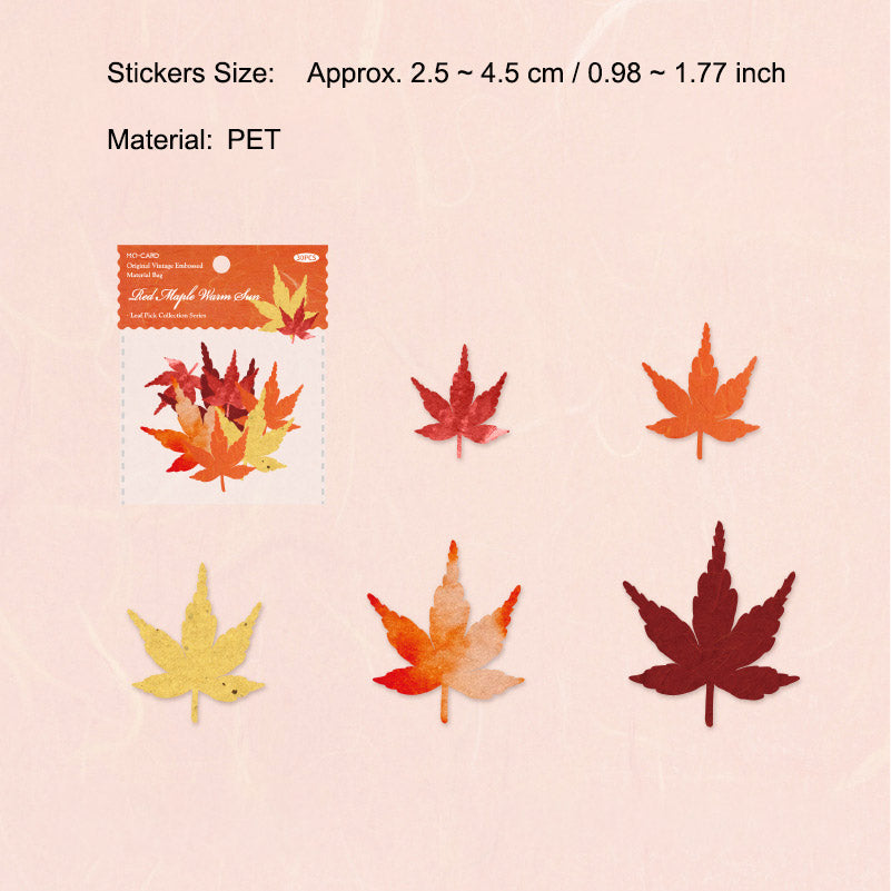 30 Pcs Hollow Cutout Paper Leaf YZSWJ