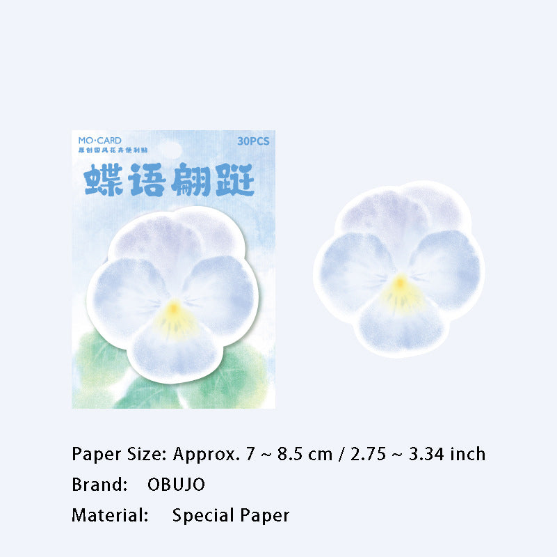30 Sheets Flower Shape Notepad JRSHQ