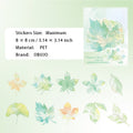 20 Pcs Watercolor Flower PET Stickers HWSL