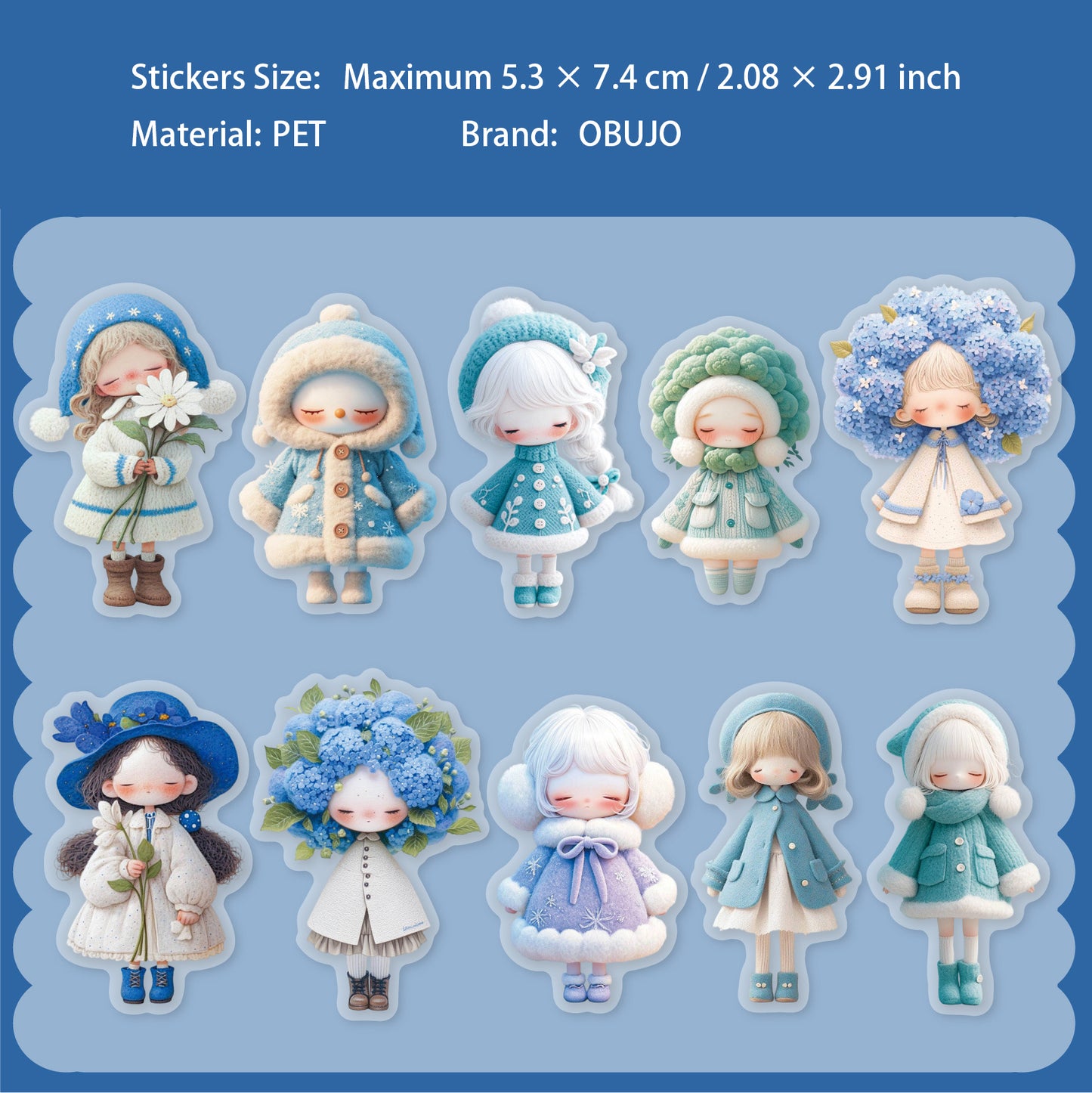 20 Pcs Toy Themed PET Stickers TRXL