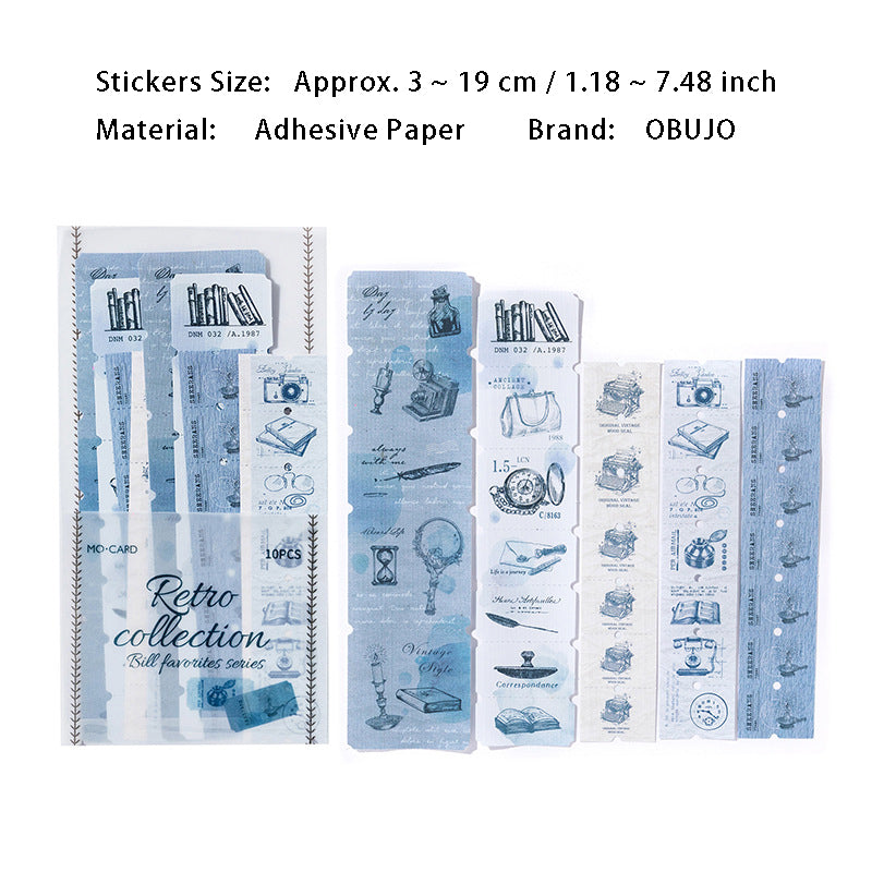 20 Sheets Vintage Label Stickers BQSCJ