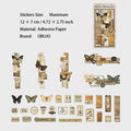 30 Pcs Vintage Junk Journal Stickers FGJY