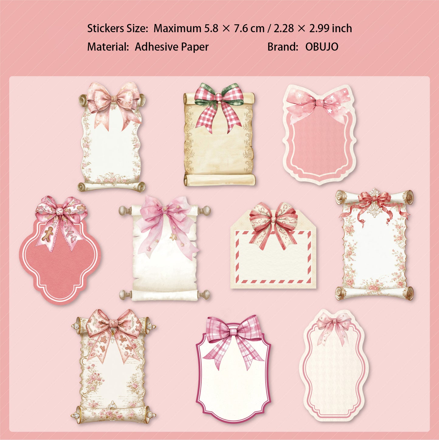 20 Pcs Christimas Notepad Stickers JRSS