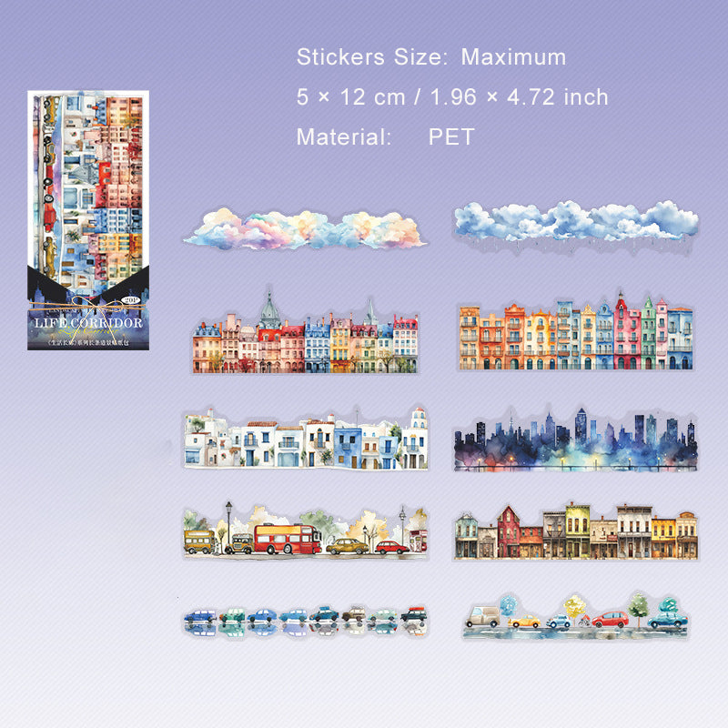 20 Pcs Creative PET Stickers SHCL