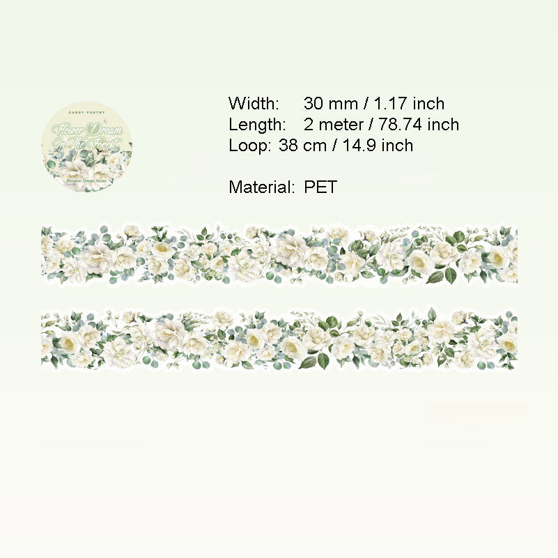 1 Roll Flower Vine PET Stickers HKMJ