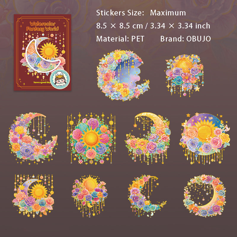 10 Pcs Fantasy World PET Stickers SCQH
