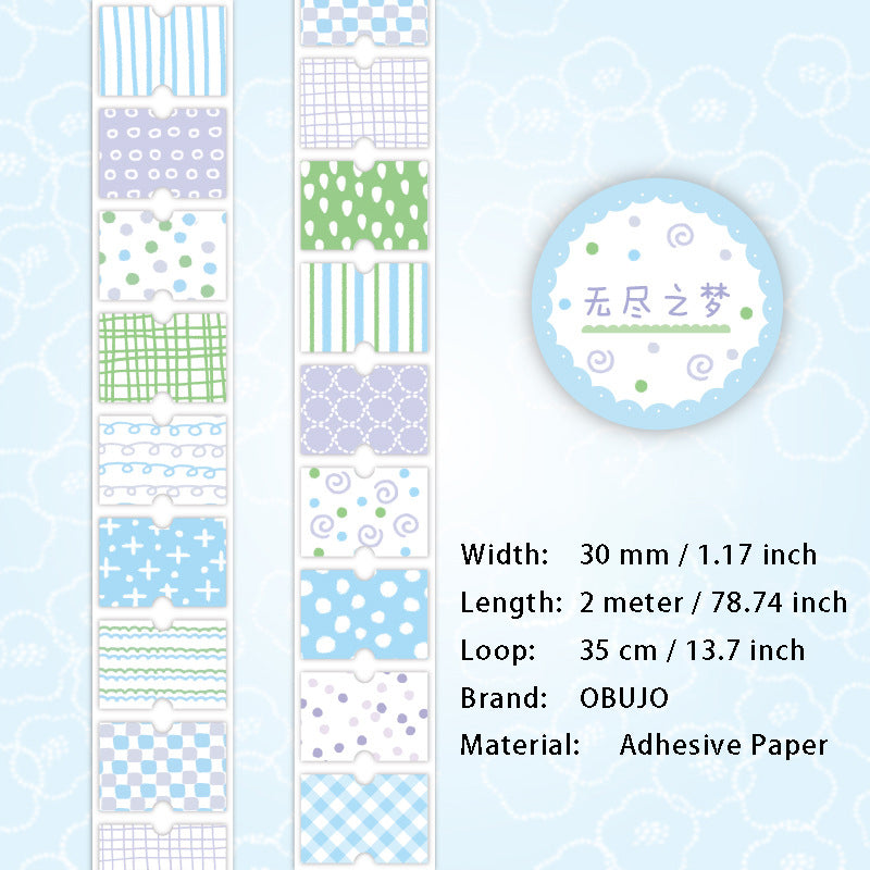 1 Roll Floral Stickers Tape SHPT