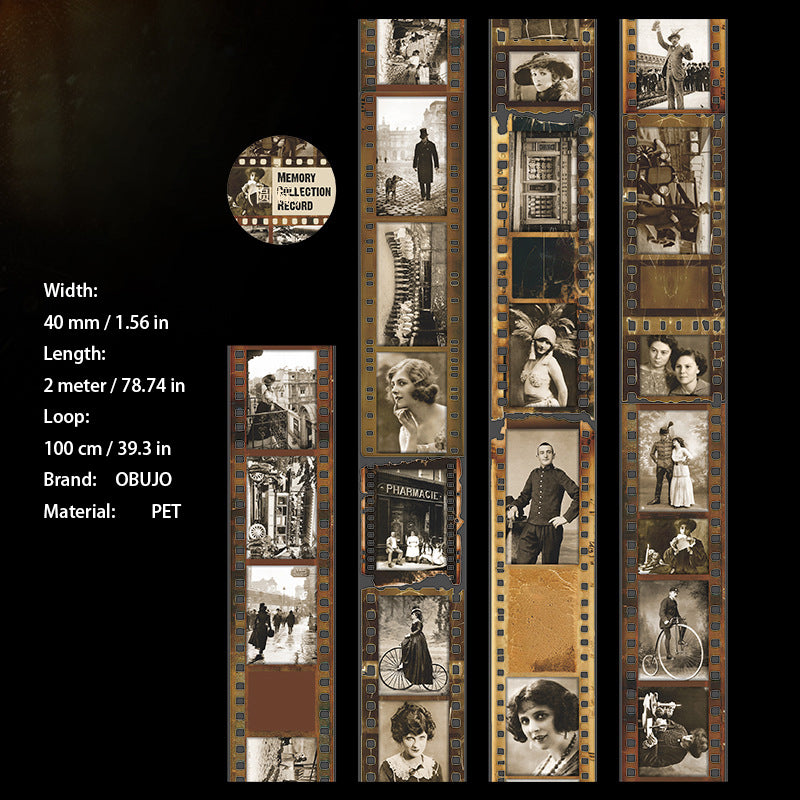 1 Roll Vintage Movie Film PET Tape HYSJL