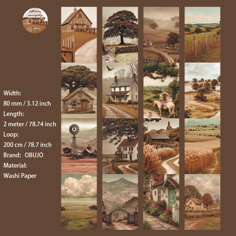 1 Roll Fantasy Landscape Washi Tape WHXY